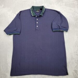 Greg Norman Golf Shirt Mens Extra Large Blue Polo Performance Club Tour Adult XL